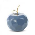 Figurka ceramiczna Jabłko APEL 13X13X10 granatowa + złota