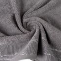Ręcznik bawełniany z żakardową bordiurą METALIC 50X90 stalowy