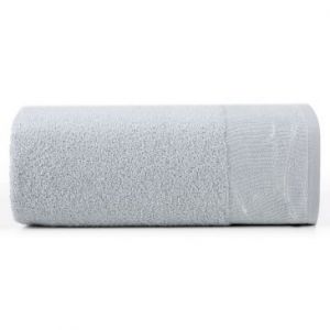 Ręcznik bawełniany z żakardową bordiurą METALIC 30X50 srebrny