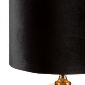 Lampa stołowa deoracyjna KAJA 40X70 czarna + złota