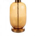 Lampa szklana z welwetowym abażurem BLANCA1 40X69 biała + złota