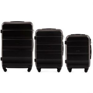 Wings  Komplet 3 walizek podróżnych ABS czarne