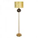 Lampa stojąca z welwetowym abażurem MYRA 25X157 czarna + złota