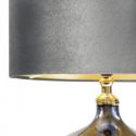 Lampa dekoracyjna KATIE 40X62 czarna + stalowa