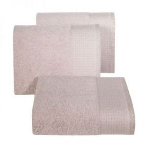 Ręcznik frotte LUNA10 50X90 pudrowy