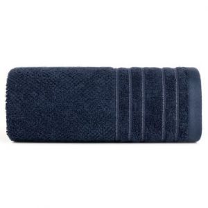 Ręcznik bawełniany frotte z bordiurą GLORY 70X140 granatowy