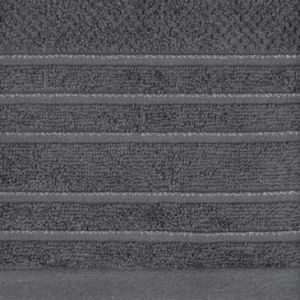 Ręcznik bawełniany frotte z bordiurą GLORY 70X140 grafitowy