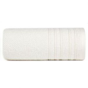 Ręcznik bawełniany frotte z bordiurą GLORY 30X50 kremowy