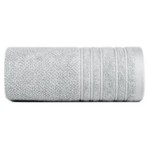 Ręcznik bawełniany frotte z bordiurą GLORY 50X90 srebrny