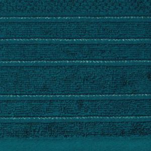 Ręcznik bawełniany frotte z bordiurą GLORY 30X50 ciemny turkusowy