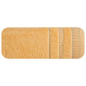 Ręcznik bawełniany z bordiurą POLA 30X50 morelowy