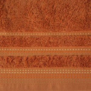 Ręcznik bawełniany z bordiurą POLA 50X90 pomarańczowy