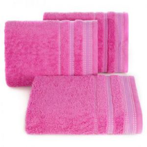 Ręcznik bawełniany z bordiurą POLA 70X140 amarantowy