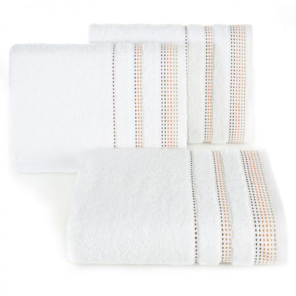 Ręcznik bawełniany z bordiurą POLA 30X50 biały