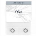 AmeliaHome Firana ażurowa na przelotkach OLVA 140x250 biała