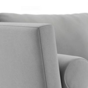 HOMEDE Sofa 2-osobowa DELTIN 81x82x149 jasnoszara