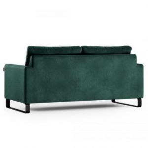 HOMEDE Sofa 2-osobowa CORNI 86x90x180 butelkowa zieleń