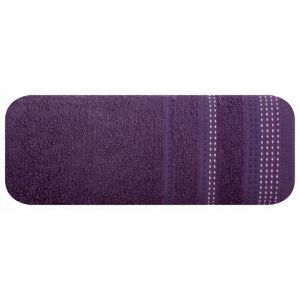 Ręcznik frotte z bordiurą POLA 50X90 fioletowy