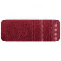 Ręcznik bawełniany z bordiurą POLA 50X90 bordowy