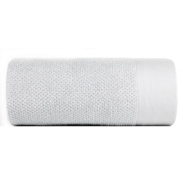 Ręcznik frotte z szeroką bordiurą RISO 30X50 srebrny