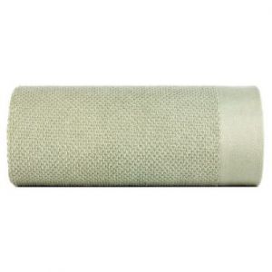 Ręcznik frotte z szeroką bordiurą RISO 70X140 jasny zielony
