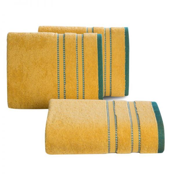 Ręcznik bawełniany KRISTI 70X140 musztardowy