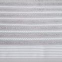Ręcznik bawełniany z ozdobną bordiurą w pasy LEO 70X140 srebrny