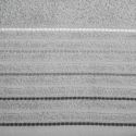 Recznik bawełniany w ozdobną bordiurą w pasy RIZA 70X140 stalowy