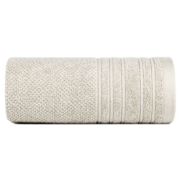 Ręcznik bawełniany frotte z bordiurą GLORY 30X50 beżowy