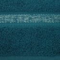 Ręcznik bawełniany z bordiurą w stylu eko ALTEA 100X150 turkusowy