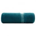 Ręcznik bawełniany z bordiurą w stylu eko ALTEA 30X50 turkusowy