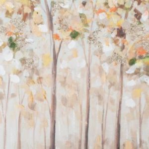 Obraz ręcznie malowany jesienny pejzaż FOREST 60X80