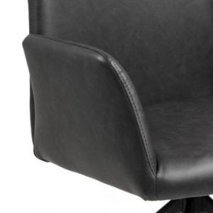 ACTONA Krzesło do jadalni z podłokietnikiem MOYAO czarne
