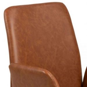 ACTONA Krzesło do jadalni z podłokietnikiem MOYAO brązowe