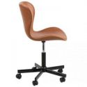 ACTONA Krzesło biurowe skóropodobne MORGAN brązowe