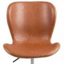 ACTONA Krzesło biurowe skóropodobne MORGAN brązowe