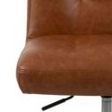 ACTONA Fotel biurowy skóropodobny COSSYE 77X46 brązowy