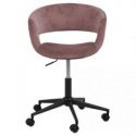 ACTONA Fotel krzesło biurowe NINA 87x56 pudrowy