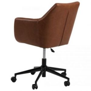 ACTONA Fotel krzesło biurowe NUTRI brązowy