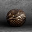 Kula dekoracyjna ceramiczna EMMI 9X9X9 złota + czarna x2