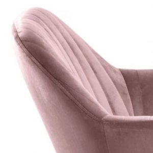 ACTONA Krzesło do jadalni z podłokietnikiem GOEDANGE brudny róż dębowe