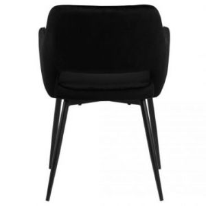 ACTONA Krzesło do jadalni z podłokietnikiem 79X56X59 czarne