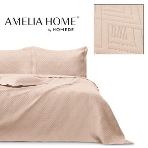 AmeliaHome Narzuta na łóżko pikowana OPHELIA 170x270 różowa