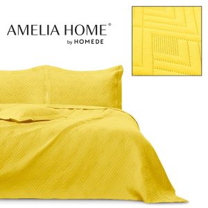 AmeliaHome Narzuta na łóżko pikowana OPHELIA 200x220 musztardowa