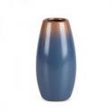 Wazon dekoracyjny ceramiczny NESSA 11X11X22 niebieski + złoty