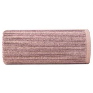 Ręcznik bawełniany z ozdobną bordiurą CAVINION 70x140 pudrowy róż