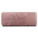 Ręcznik bawełniany z ozdobną bordiurą z wzorem wafla CAVINION 50X90 liliowy