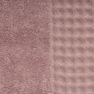 Ręcznik bawełniany z ozdobną bordiurą z wzorem wafla CAVINION 50X90 liliowy
