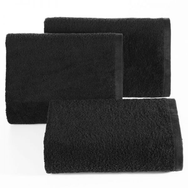 Chłonny ręcznik frotte gładki 70X140 czarny