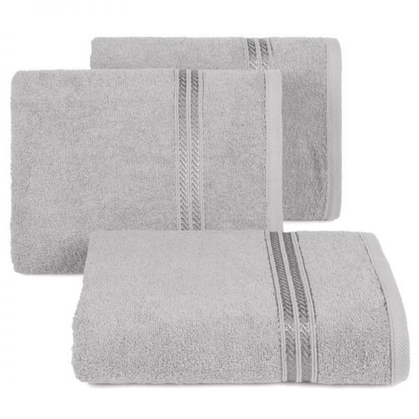 Ręcznik bawełniany frotte LORI 50X90 srebrny